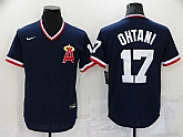 Angels 17 Shohei Ohtani Navy Nike 2021 Throwback Cool Base Jersey,baseball caps,new era cap wholesale,wholesale hats